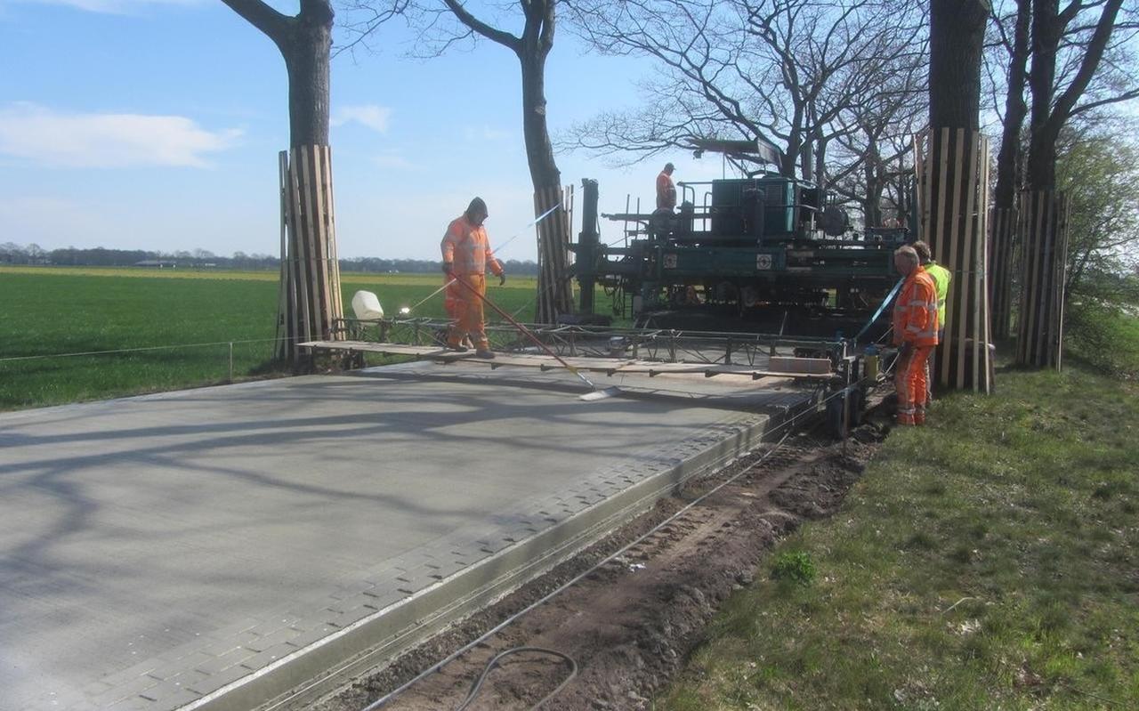 Er wordt hard gewerkt aan de Jagtlusterallee. Er wordt hard gewerkt aan de Jagtlusterallee.