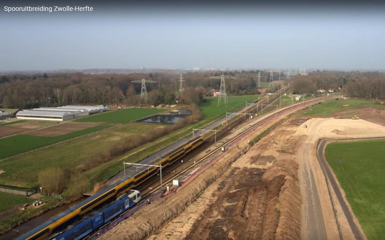 Werkzaamheden bij Herfte. Werkzaamheden bij Herfte.