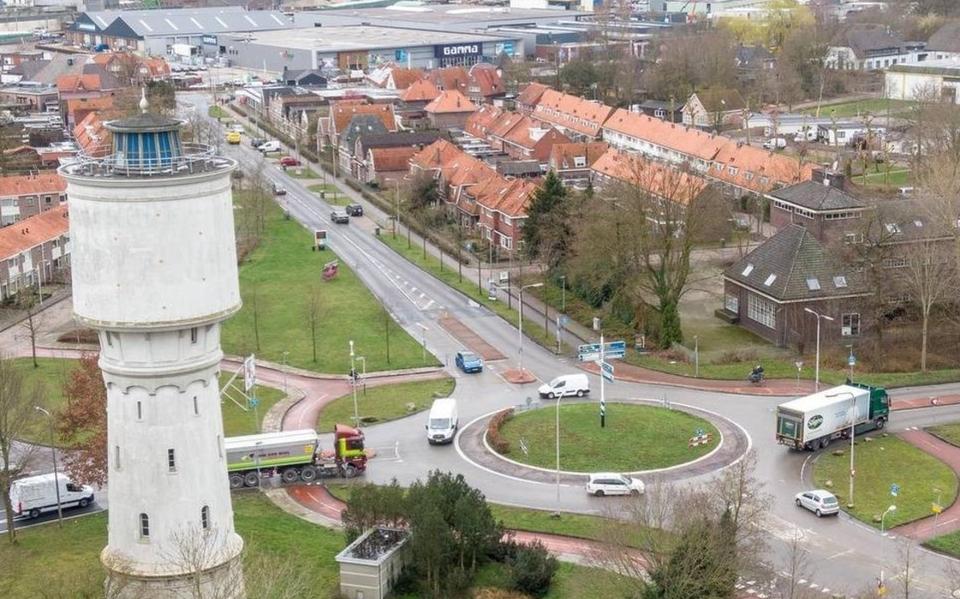 Het gebied Noordpoort loopt grofweg vanaf de watertoren tot aan het centrum. Foto: Wilbert Bijzitter