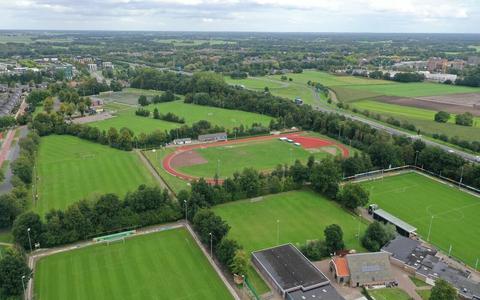 Sportpark Ezinge, waar de drie Meppeler voetbalclubs gevestigd zijn.