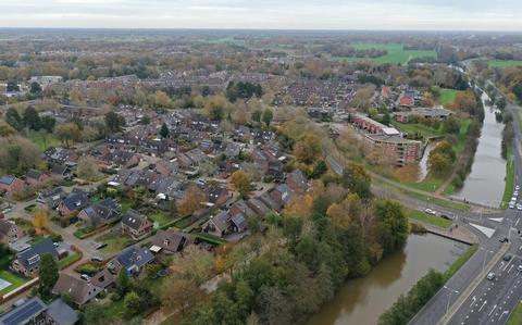 Een luchtfoto van een deel van de Oosterboer