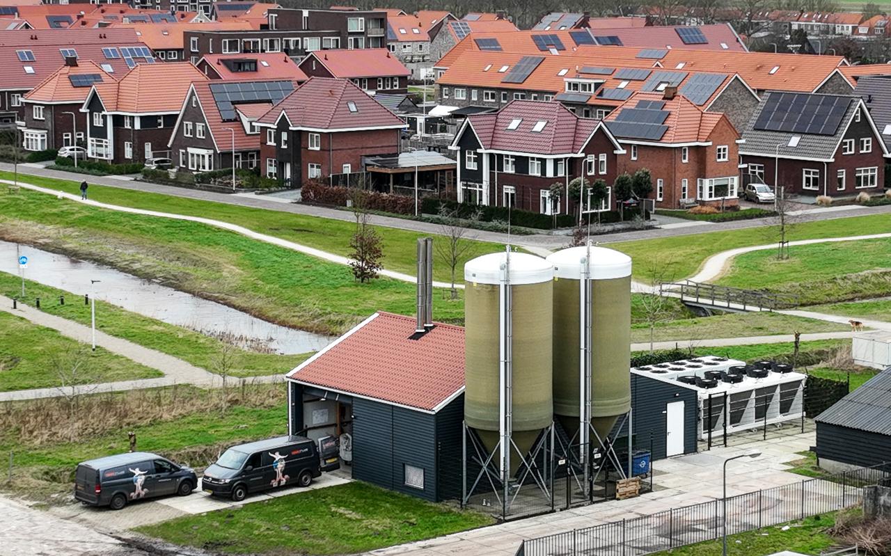 De biomassacentrale in de Nieuwveense Landen. 