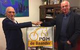 Links wethouder Jaap van der Haar, rechts voorzitter Peter van Asselt van De Baander. 