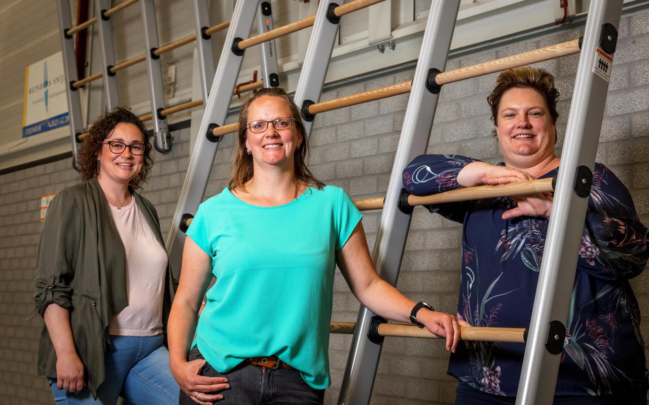 Het huidige bestuur van Sport Vereent uit Oldemarkt. Van links naar rechts: Patricia Kooij, Ellen Meijerink en Marian Nieuwenhuis.