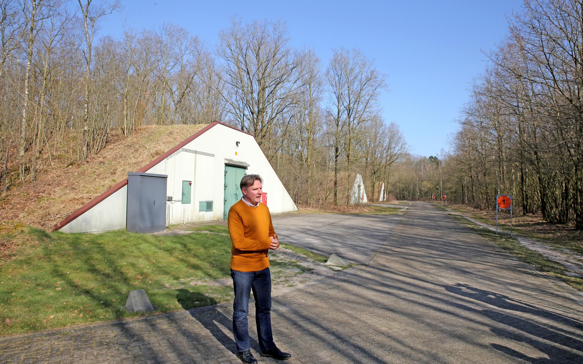 Het huidige munitiecomplex in Staphorst. Commandant is Emiel Mulder uit Dedemsvaart.