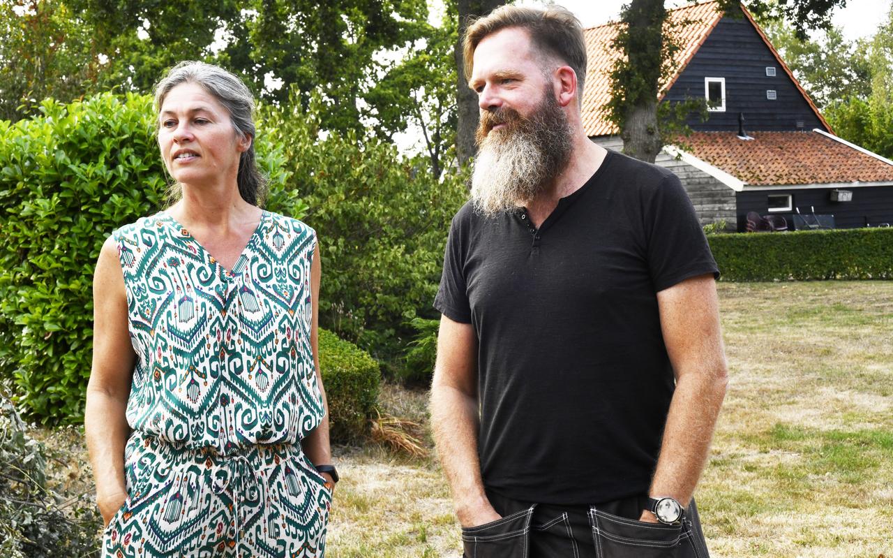 Barbara Schurer en Bert van der Woude. Barbara Schurer en Bert van der Woude.