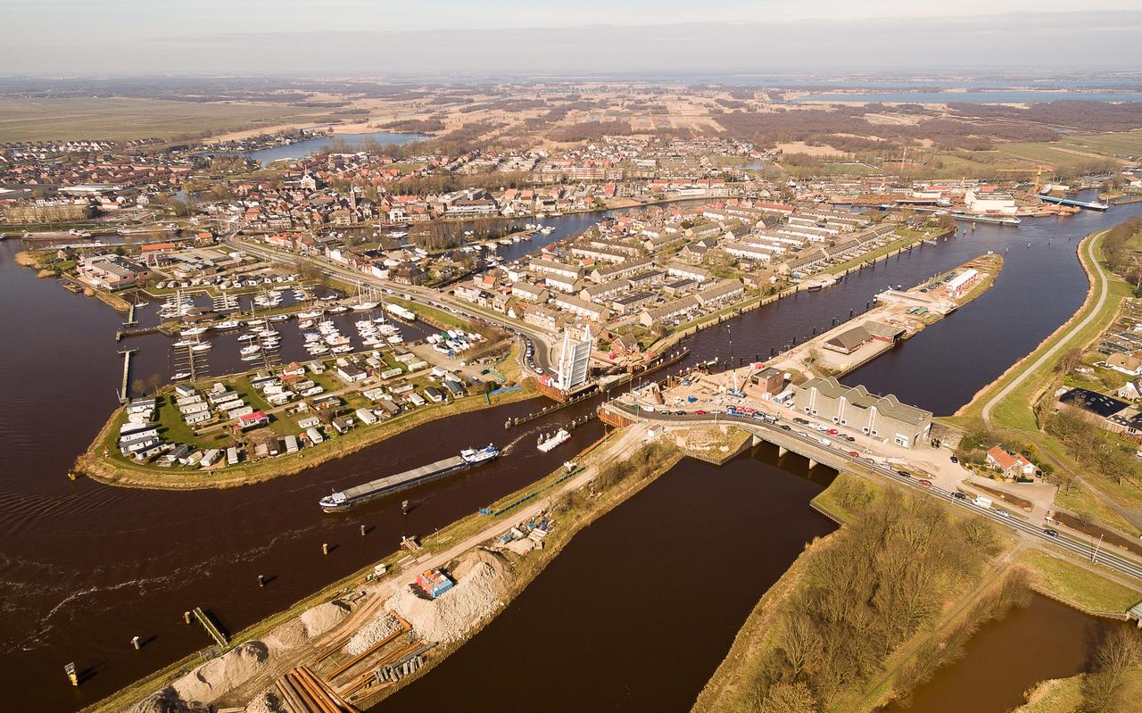 Zwartsluis vanuit de lucht. Zwartsluis vanuit de lucht.