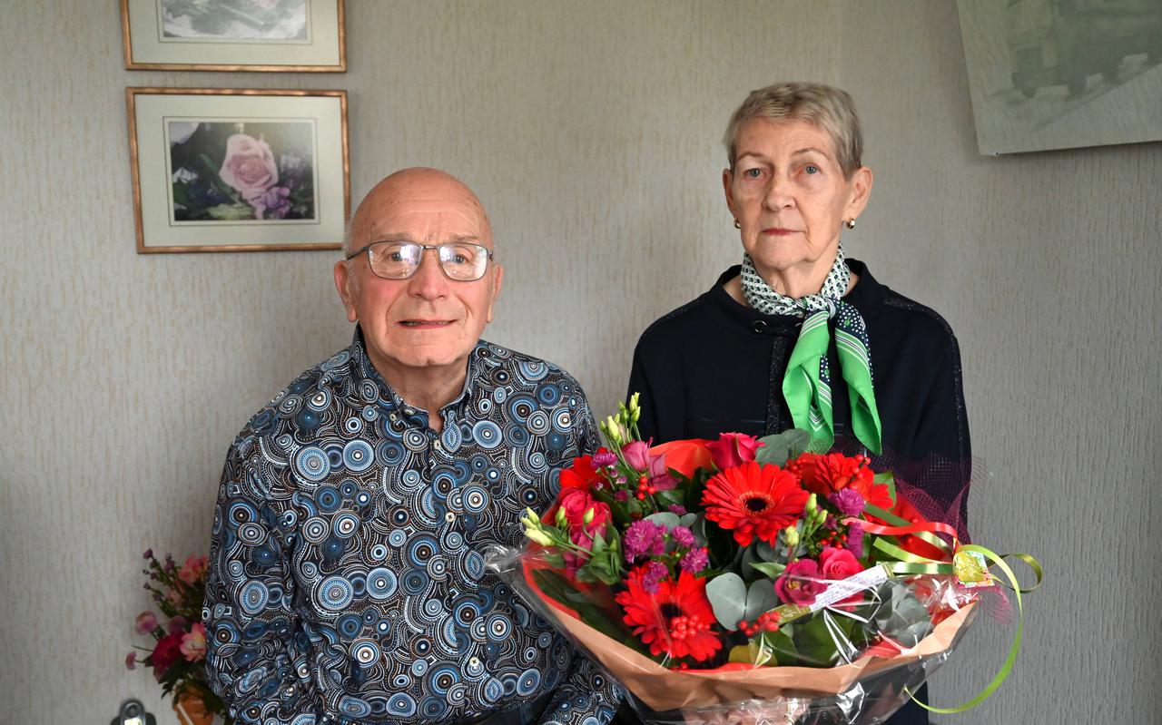 Gerhard en Lutzia van der Veen waren woensdag 60 jaar getrouwd.