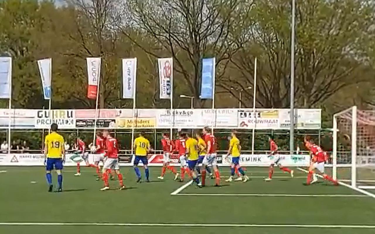 Momentopname uit de wedstrijd Excelsior'31-Staphorst.