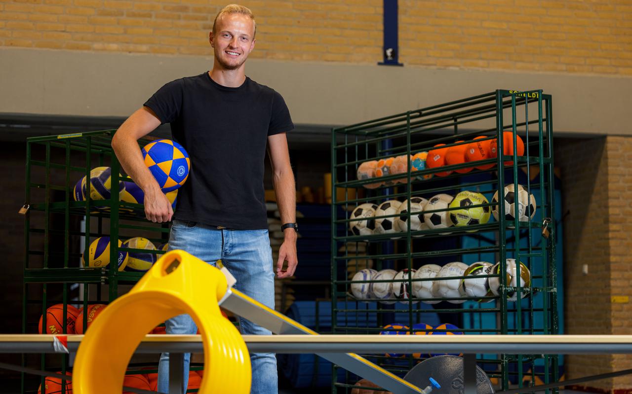Leander Zwolle is niet alleen korfballer en hoofd jeugdopleiding bij DOS’46, maar ook docent lichamelijke opvoeding.