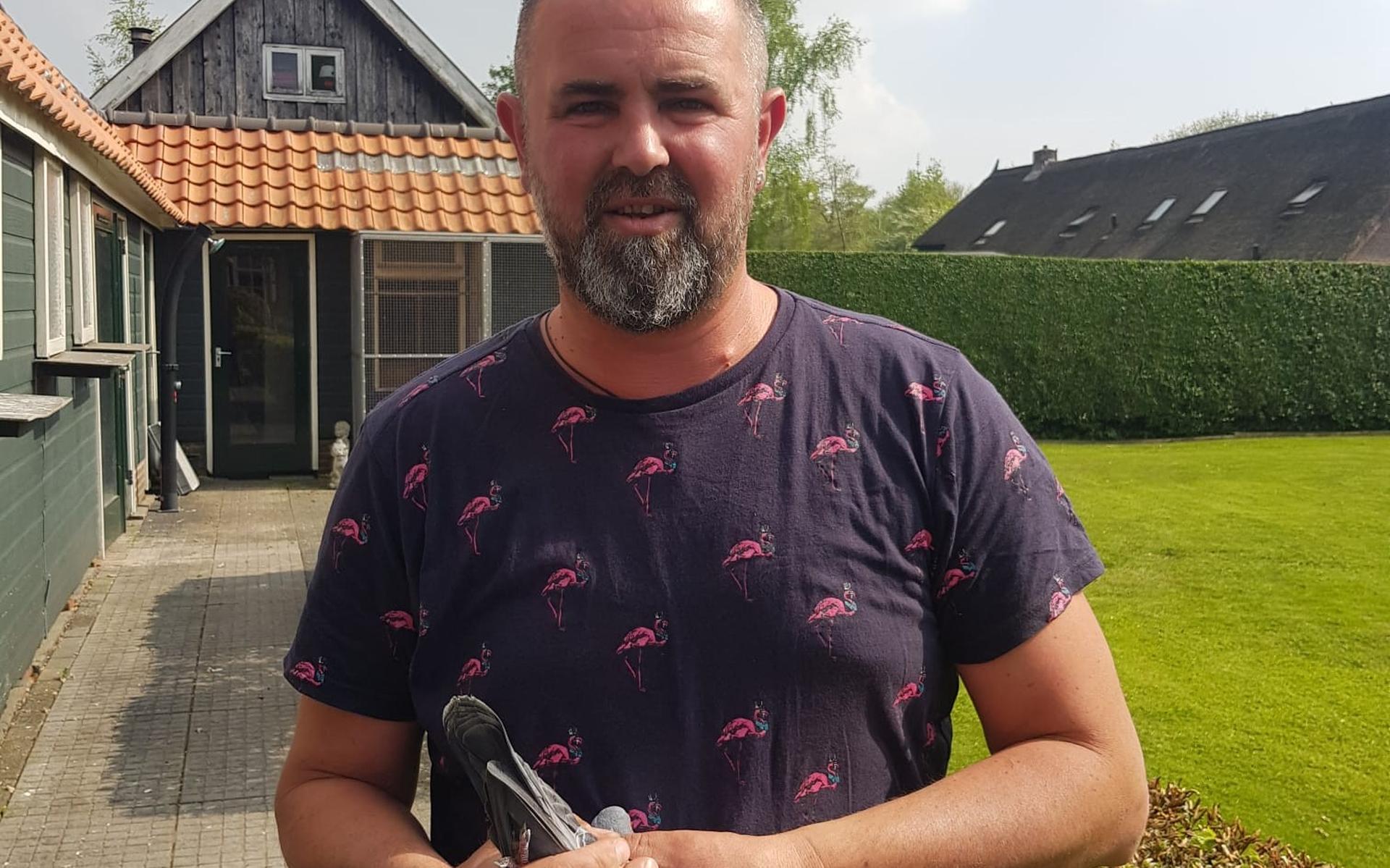 Arjan van der Haar wist deze week snelste duif te klokken.