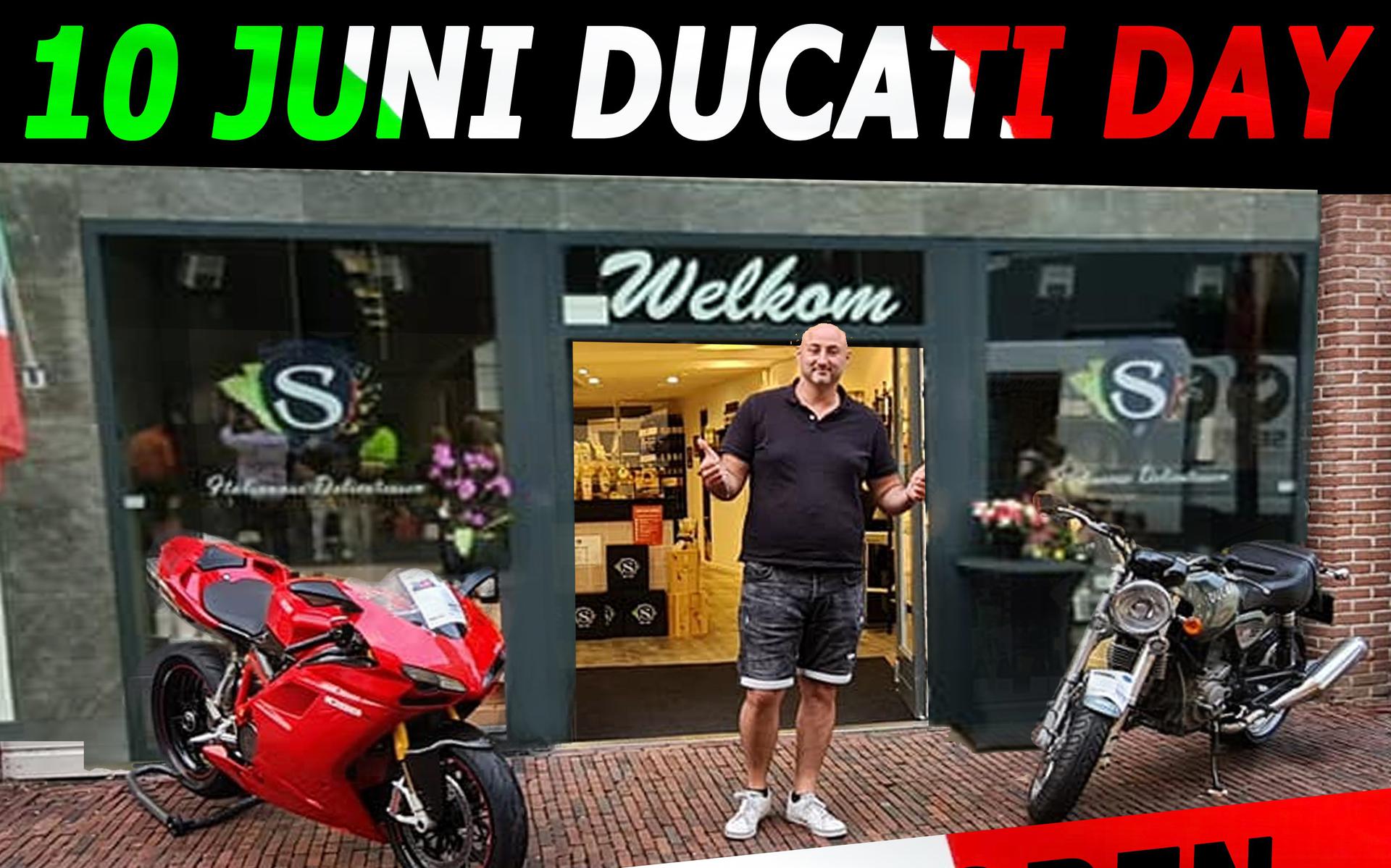 De flyer van Ducati Day.