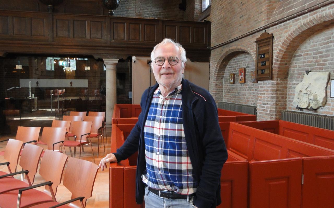 Gert Jan van Muijen in de vernieuwde dorpskerk van Dwingeloo. Gert Jan van Muijen in de vernieuwde dorpskerk van Dwingeloo.