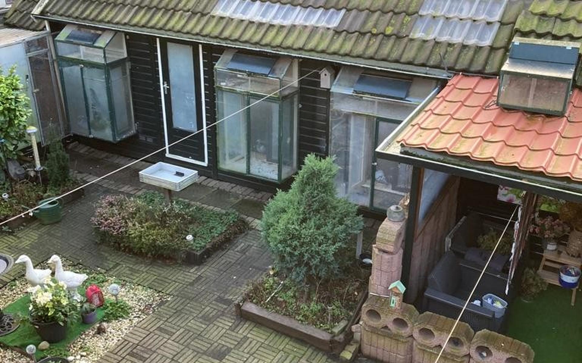 Het hok van voorzitter Berend Timmerman.