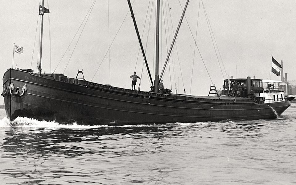De Terra Nova tijdens een proefvaart in 1929. 