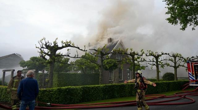 NL-Alert wegens brand in boerderij in Dwingeloo