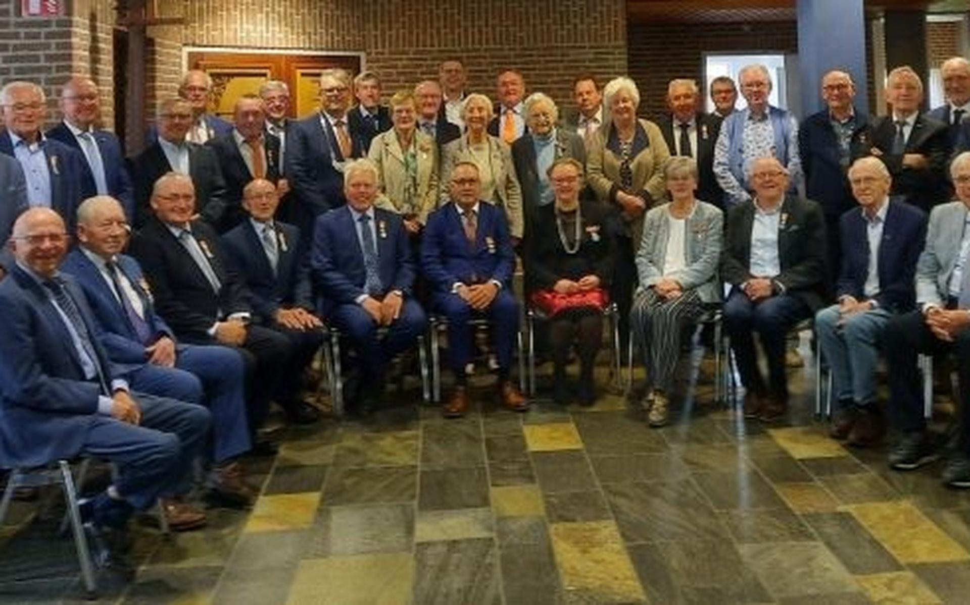 Veel gedecoreerden uit het verleden.
