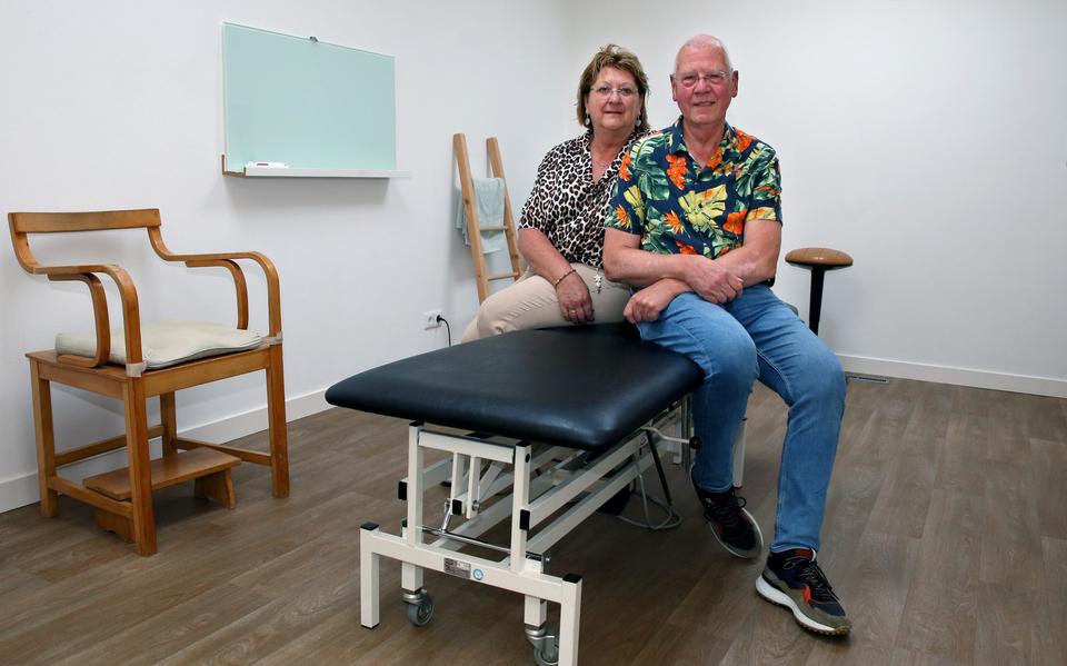 Fysiotherapeut Huib Moelker en zijn partner Geesje de Weerd.
