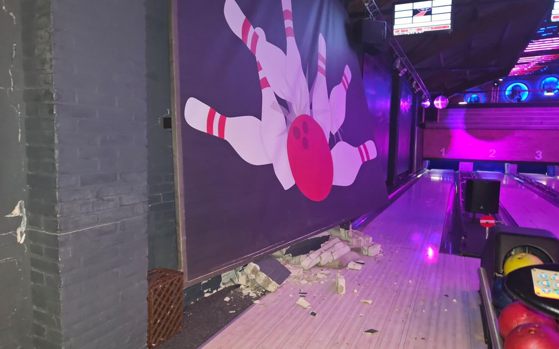 Flink schade bij bowlingbaan Pinz in Meppel.