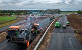 Werkzaamheden aan de verdubbeling tussen Emmen en Coevorden.