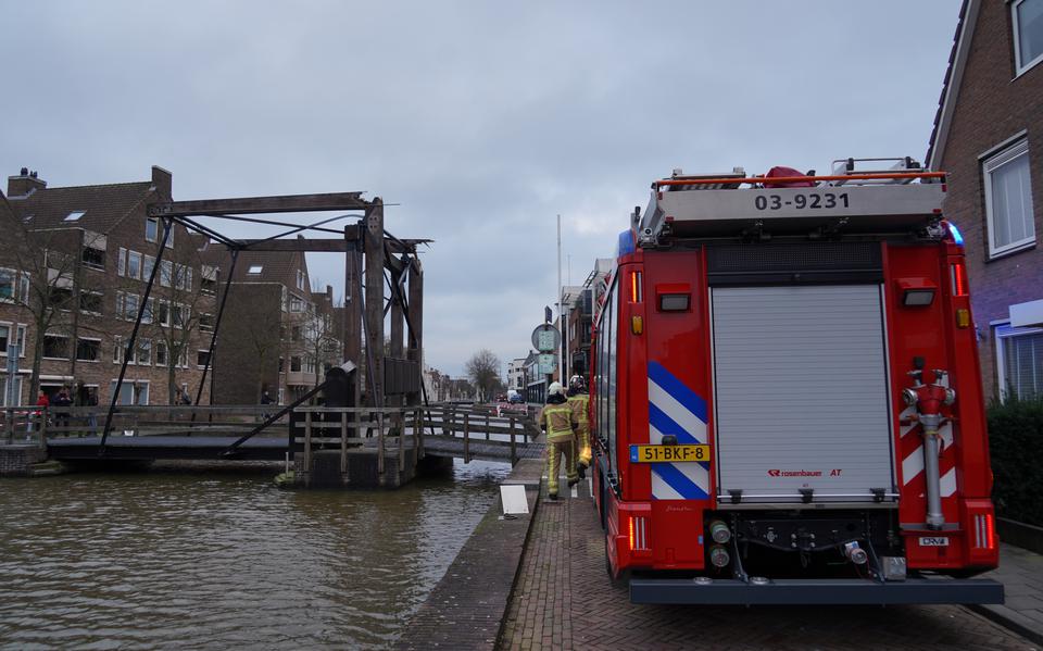 Het contragewicht van de Boazbrug in Meppel is afgebroken.           