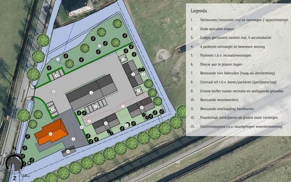 Het concept-plan in Giethoorn-Noord.