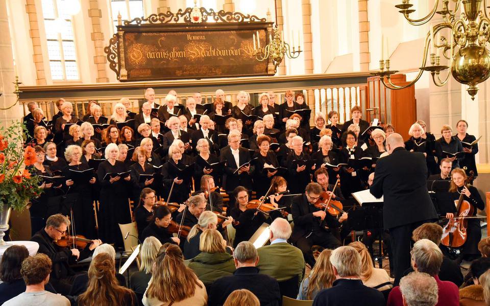Het COV Steenwijk gaf in december een concert in de Grote Kerk Steenwijk.